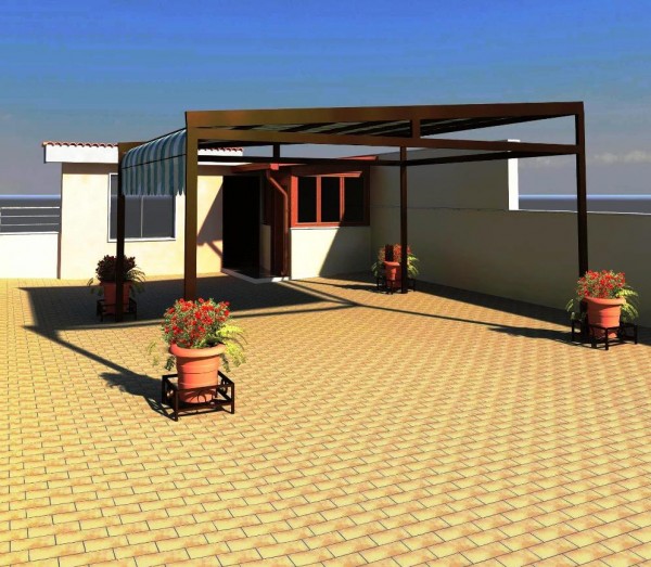 gazebo lastrico solare decoro architettonico